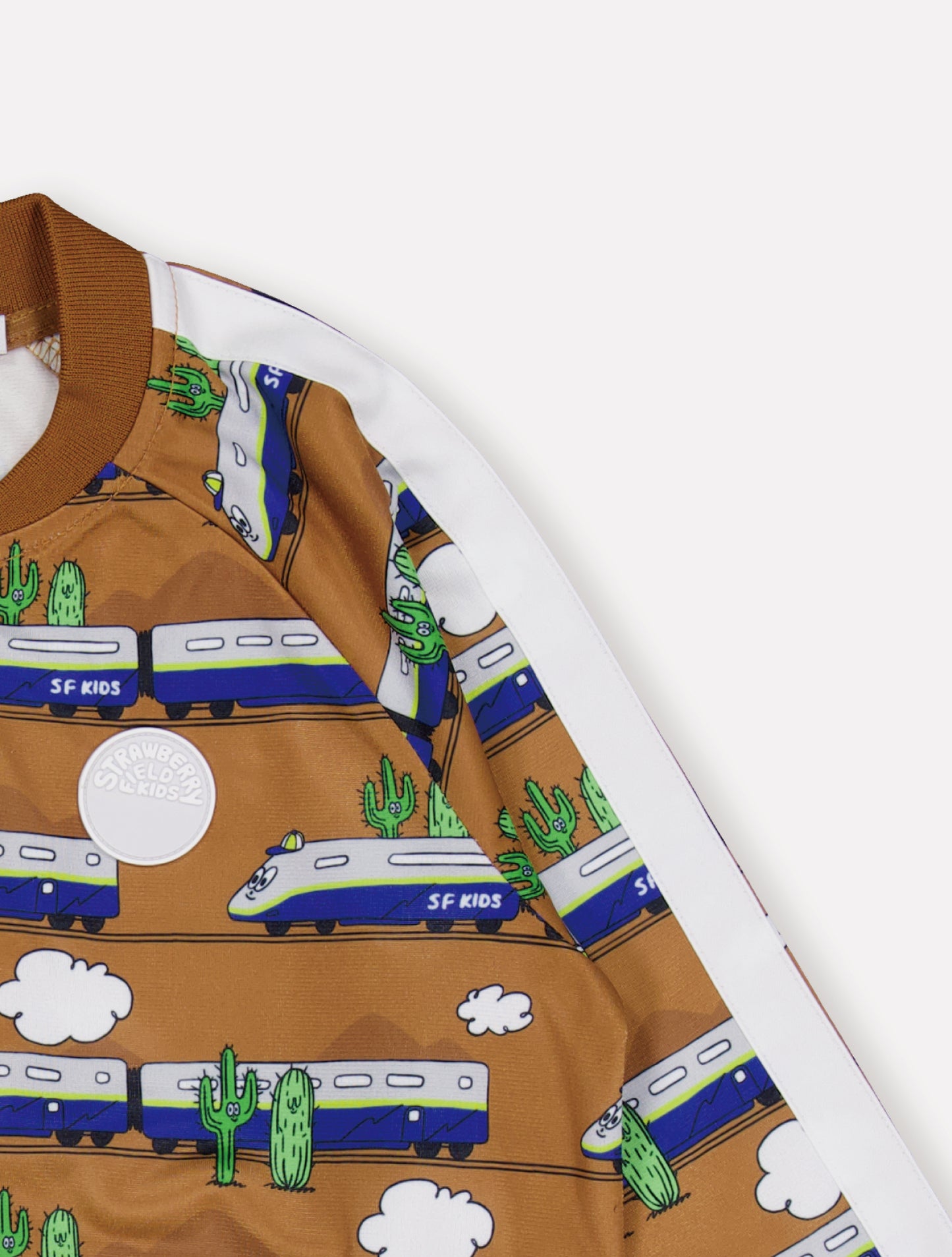 TRAIN TRACK JACKET (LIGHTBROWN)