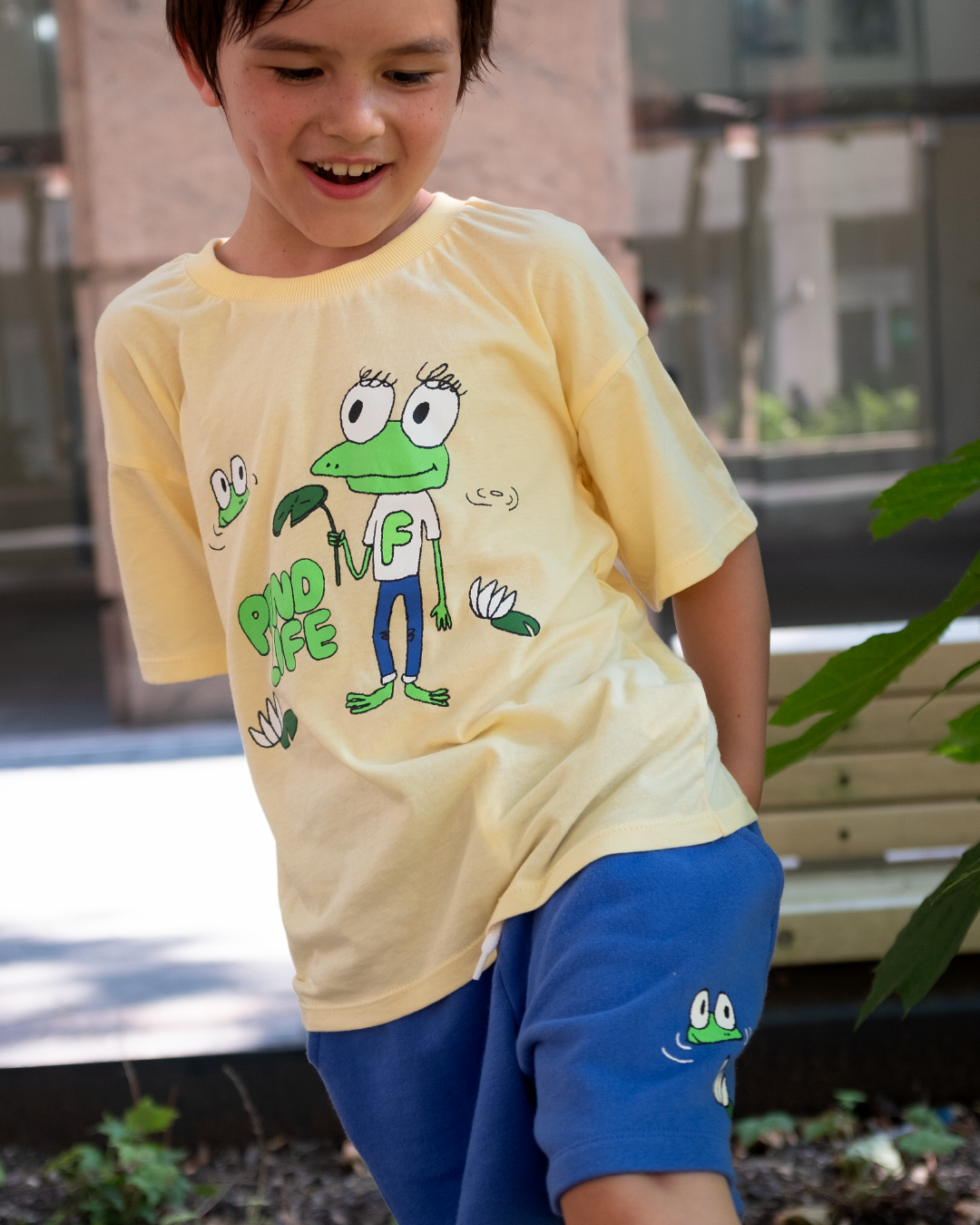 [10% OFF] FROG SHORT SLEEVE T-SHIRT & SWEATSHORTS SET