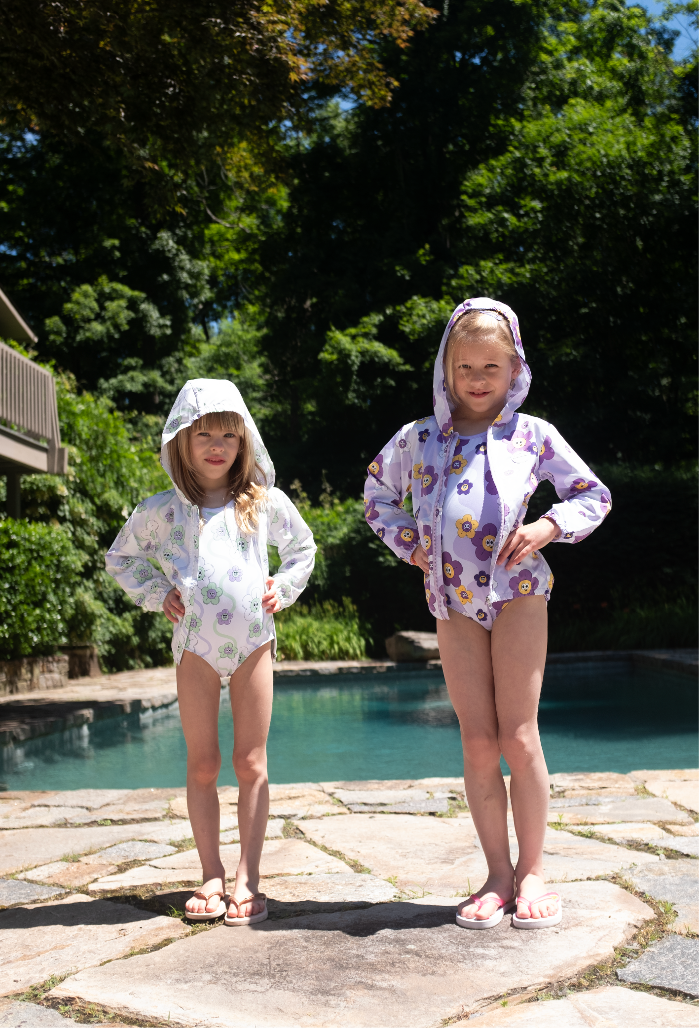 FLOWER UV SWIMSUIT (PURPLE)