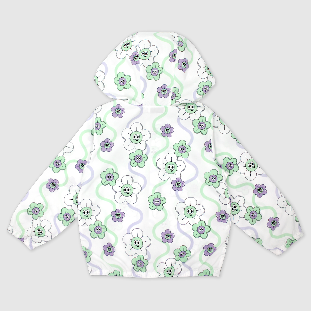 FLOWER UV WINDBREAKER (WHITE)