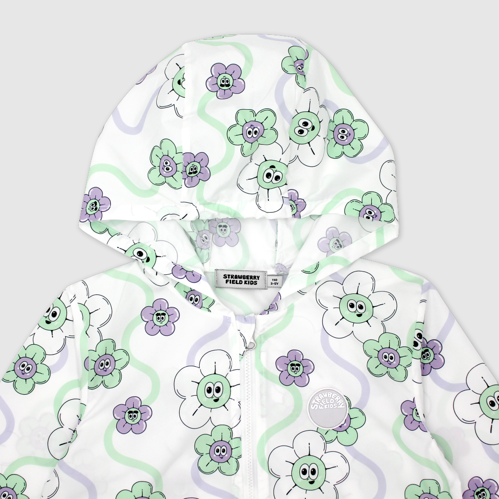 FLOWER UV WINDBREAKER (WHITE)