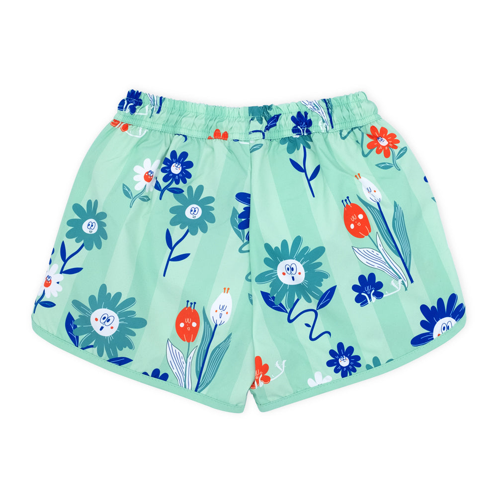 FLOWER UV SWIM SHORTS (GREEN)