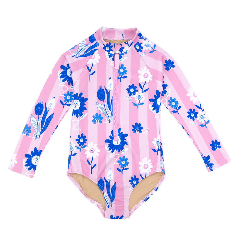 FLOWER UV SWIMSUIT (PINK)