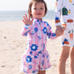 FLOWER UV SWIM SHORTS (PINK)