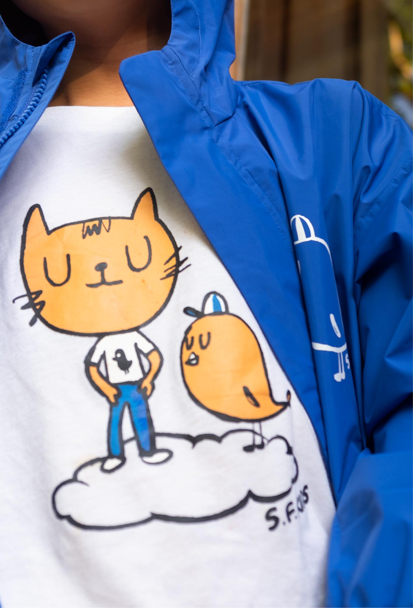 [10% OFF] CAT SHORT SLEEVE T-SHIRT & BIRD SWEATSHORTS SET