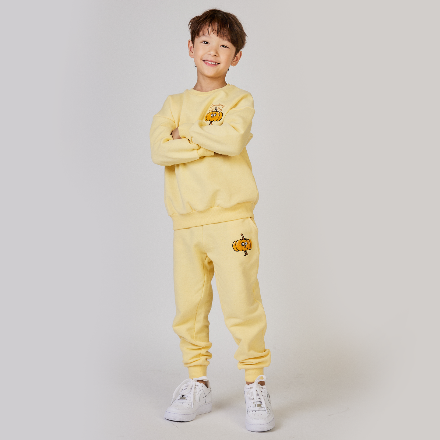 [10% OFF] PUMPKIN SWEATSHIRT & SWEATPANTS SET