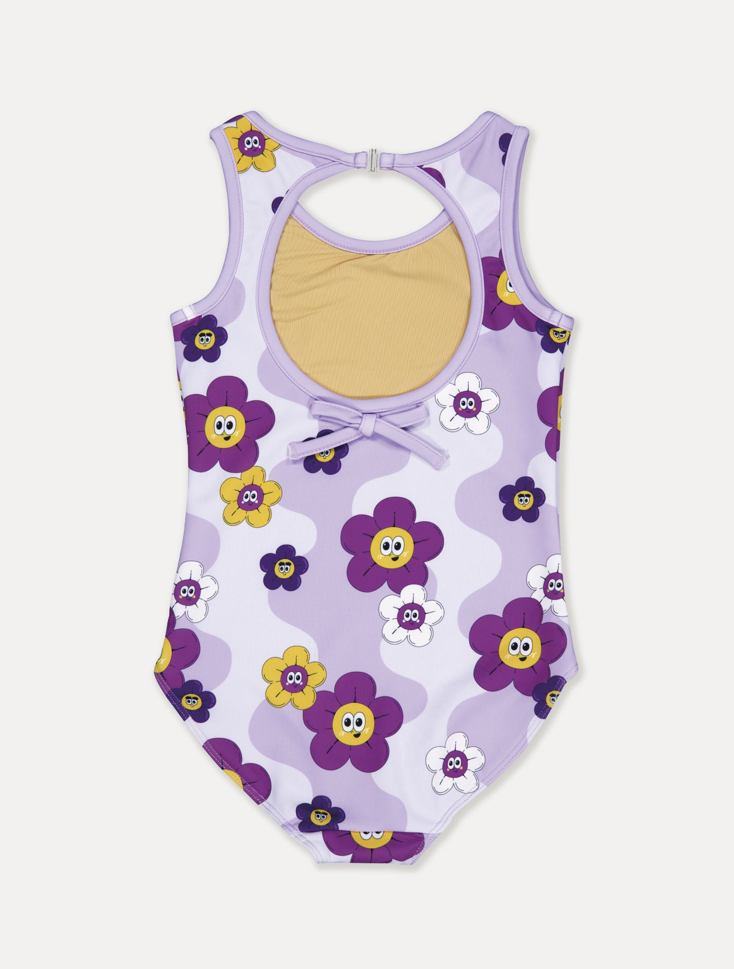 [10% OFF] FLOWER UV SWIMSUIT & WINDBREAKER (PURPLE)