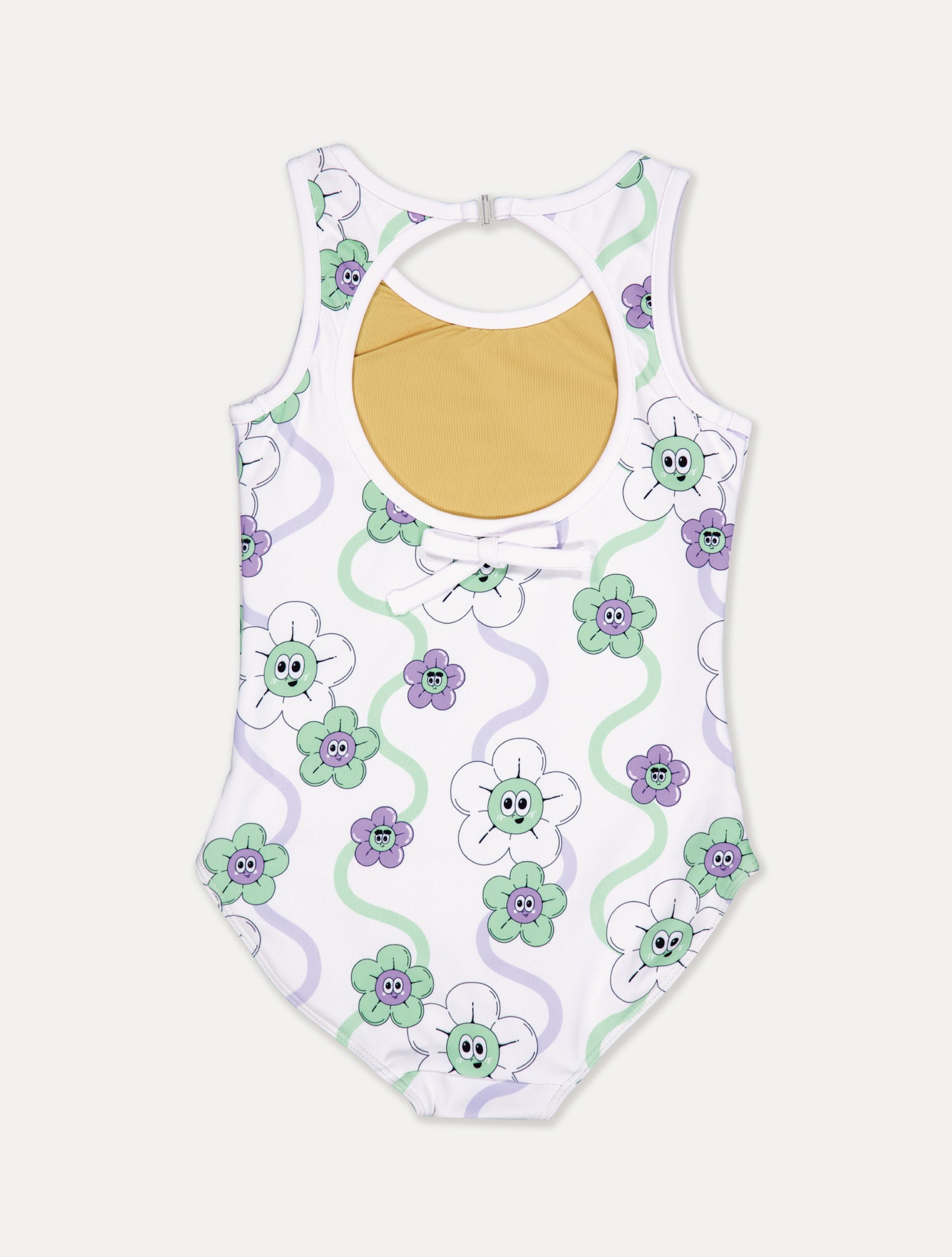 FLOWER UV SWIMSUIT (WHITE)