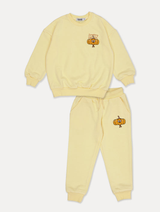 [50% OFF] PUMPKIN SWEATSHIRT & SWEATPANTS SET