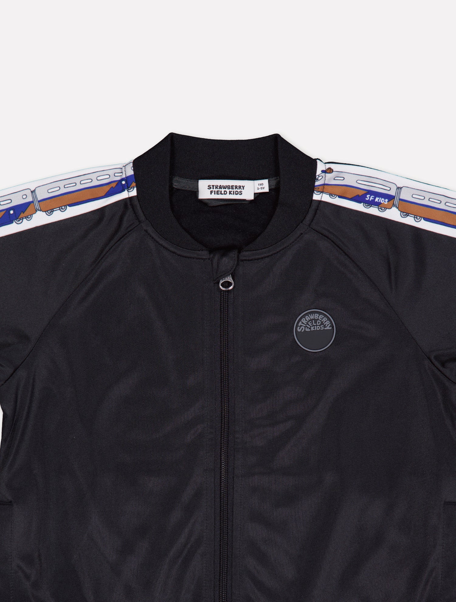 30% OFF] TRAIN TRACK JACKET & TRACK PANTS SET (BLACK