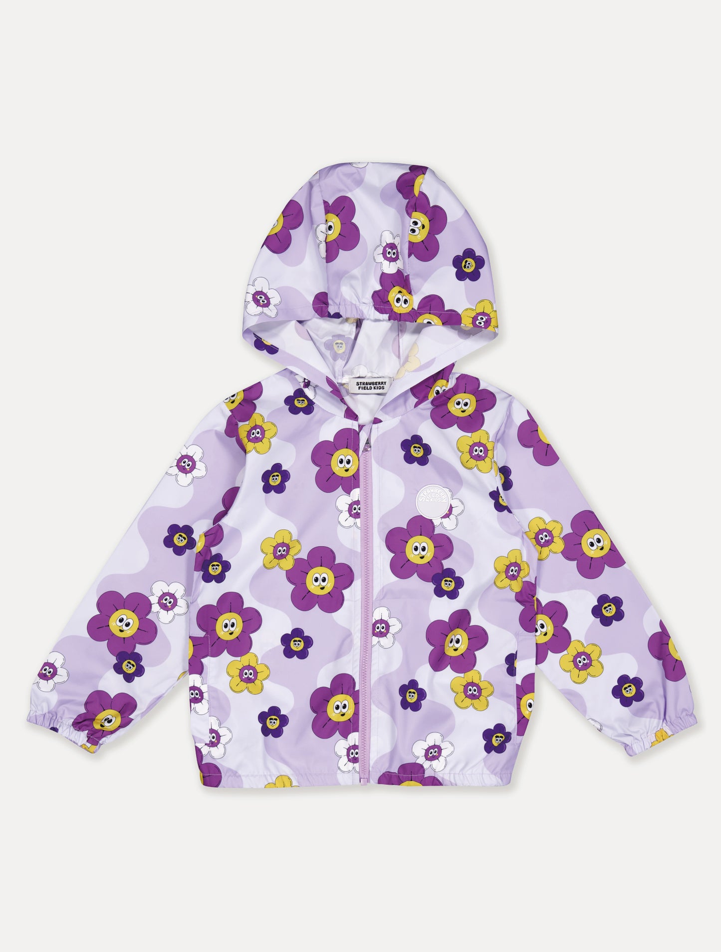 [10% OFF] FLOWER UV SWIMSUIT & WINDBREAKER (PURPLE)